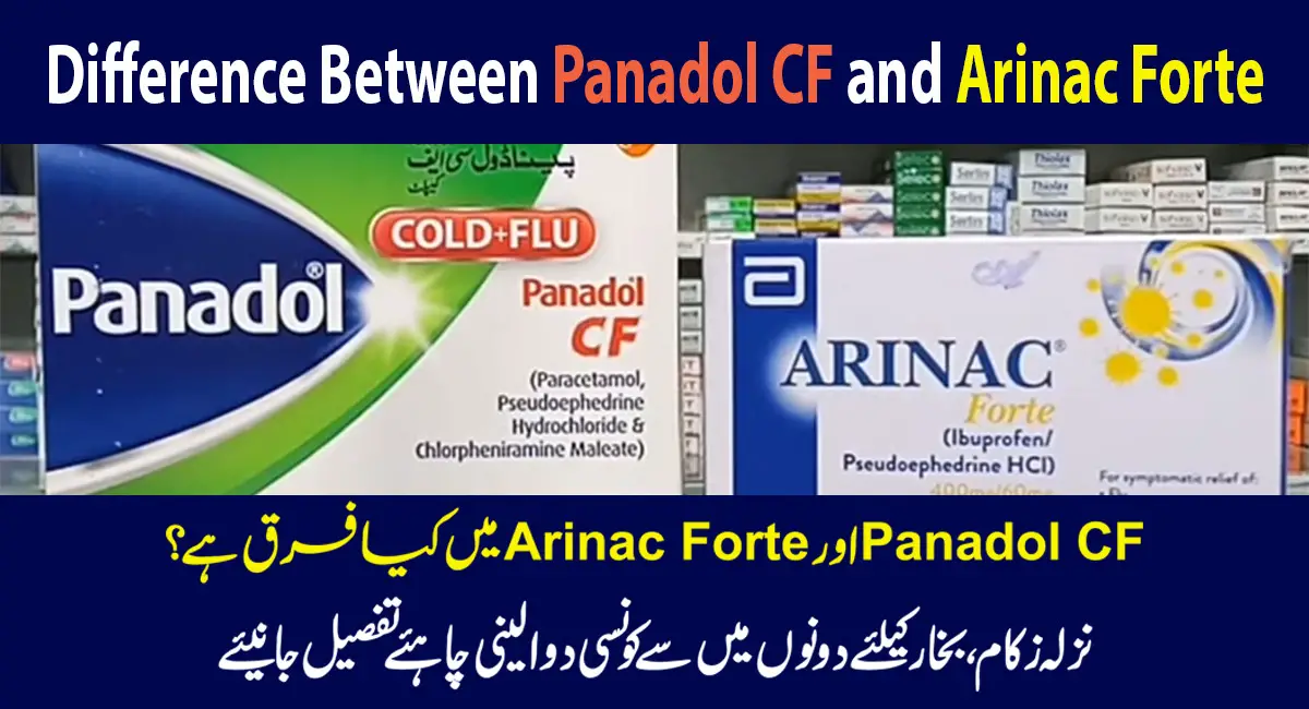 Difference Between Panadol CF and Arinac Forte