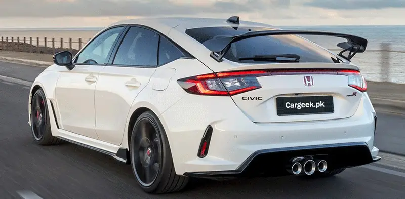 Honda Civic Type R with Large Rear Wing