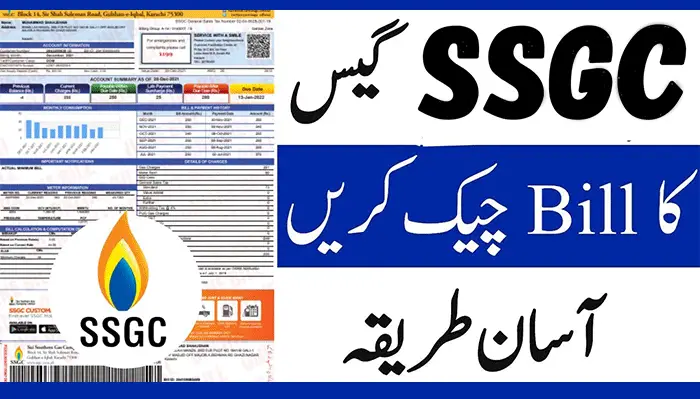 SSGC Online Bill Check: Download Sui Gas Duplicate Bill Copy
